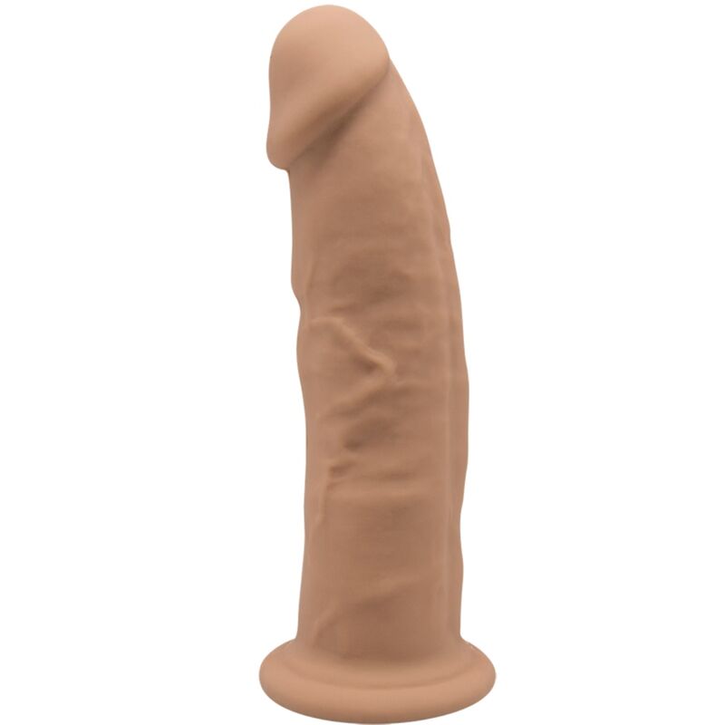 SILEXD - MODELO 2 PENE REALISTICO SILICONA PREMIUM SILEXPAN CARAMELO 19 CM