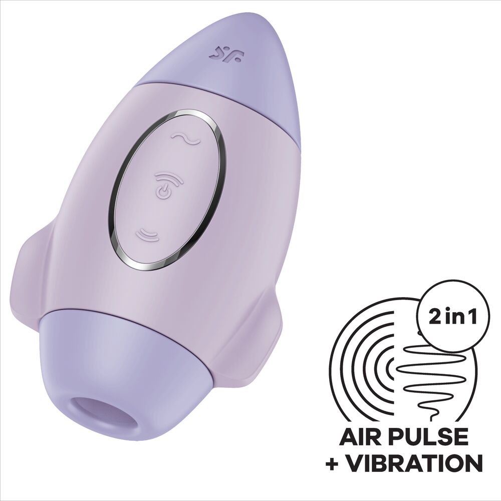 SATISFYER - MISSION CONTROL LILAC SMALL DOUBLE PULSE VIBRATOR