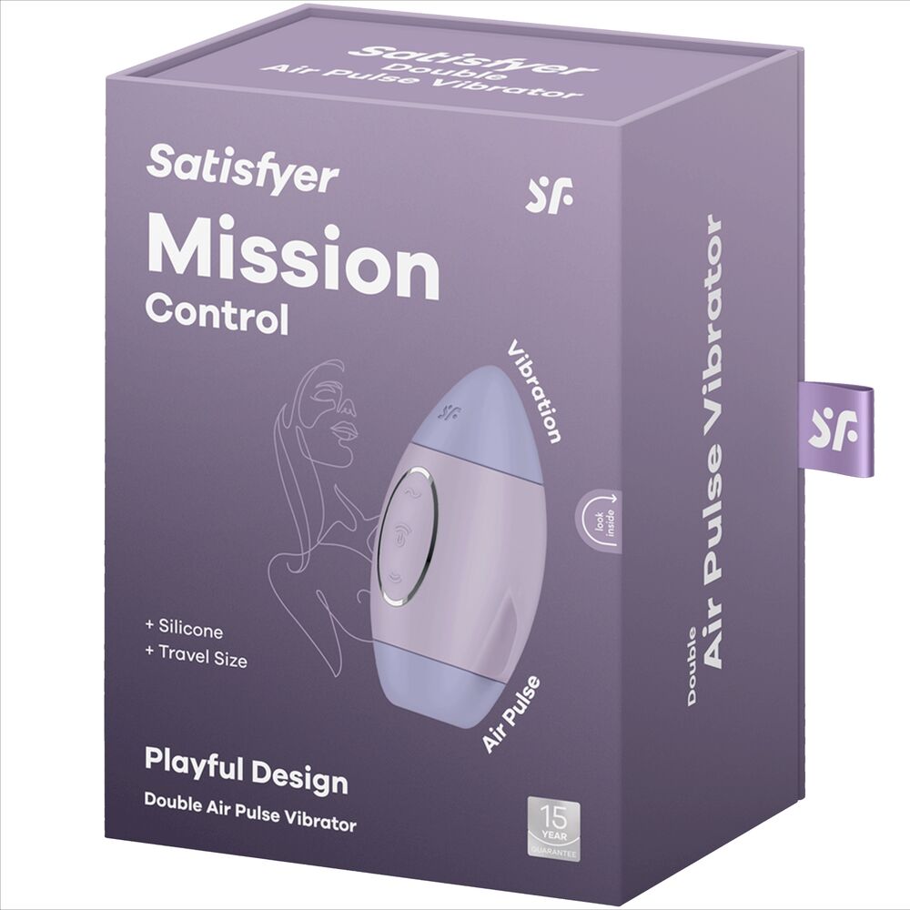 SATISFYER - MISSION CONTROL LILAC SMALL DOUBLE PULSE VIBRATOR