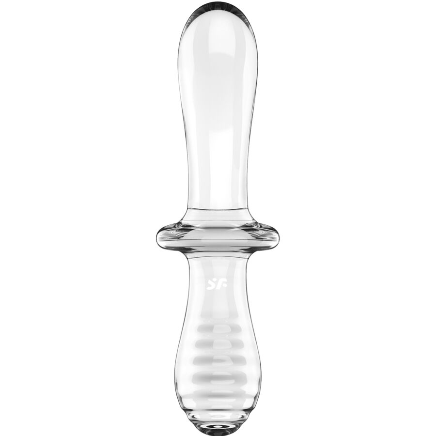 SATISFYER - DOUBLE CRYSTAL DILDO TRANSPARENT