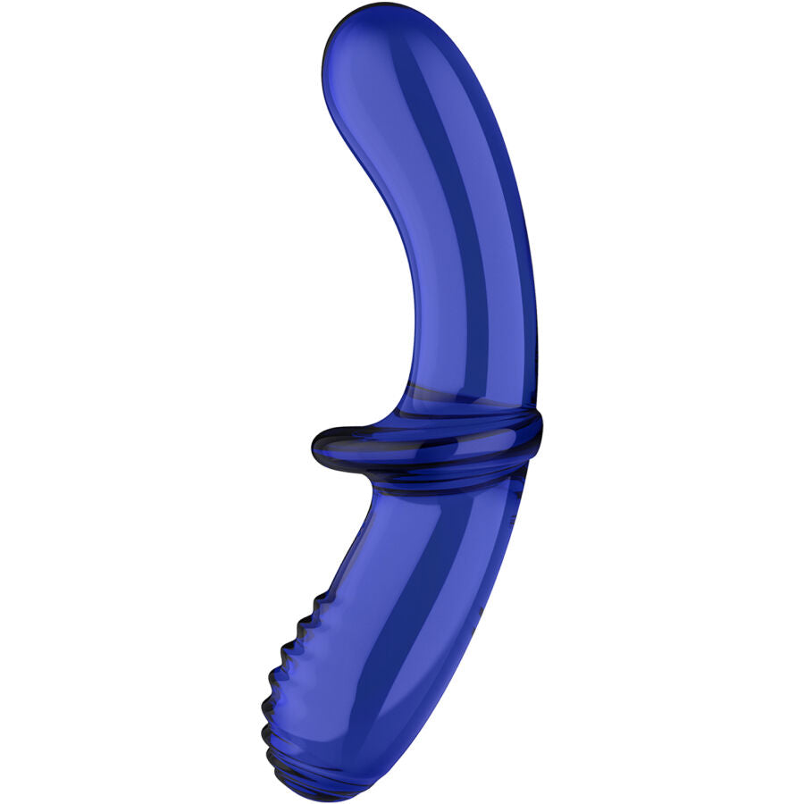 SATISFYER - DILDO DUPLO CRISTAL TRANSPARENTE