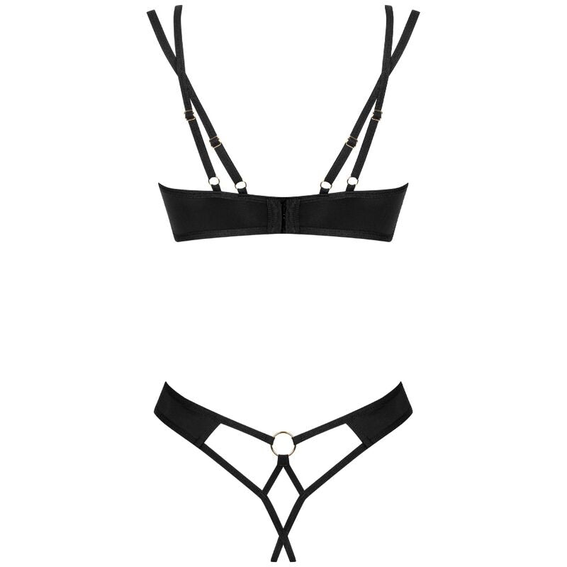 OBSESSIVE - NESARI TWO-PIECE CROTCHLESS SET XS/S