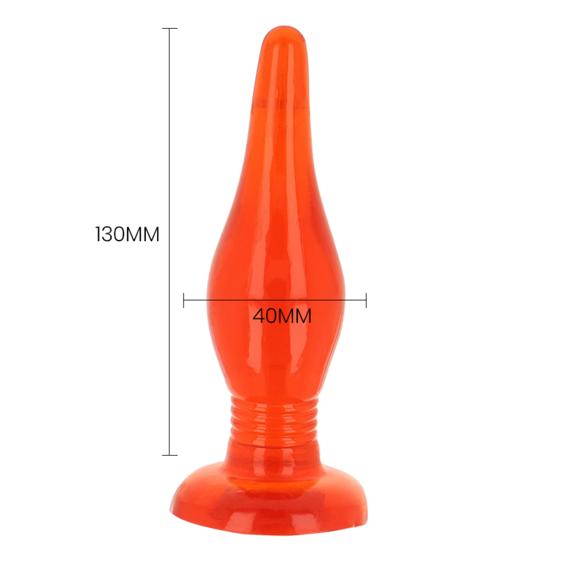 BAILE - PLUG ANAL VERMELHO SOFT TOUCH 14,2 CM