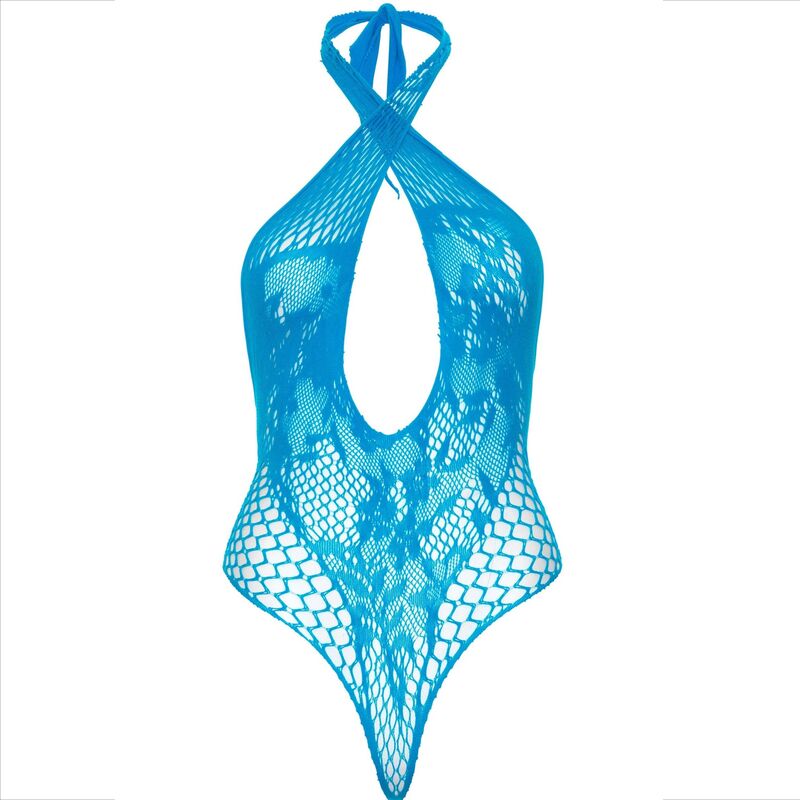 LEG AVENUE - TEDDY AZUL DE RENDA HALTER