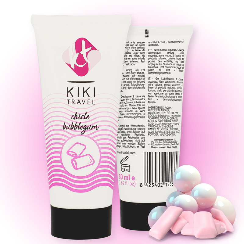 KIKÍ TRAVEL - LUBRIFICANTE SABOR CHICLETE 50 ML