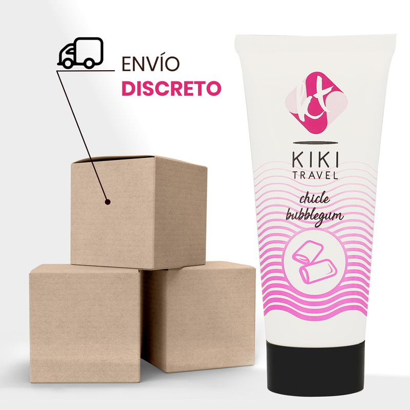 KIKÍ TRAVEL - LUBRIFICANTE SABOR CHICLETE 50 ML