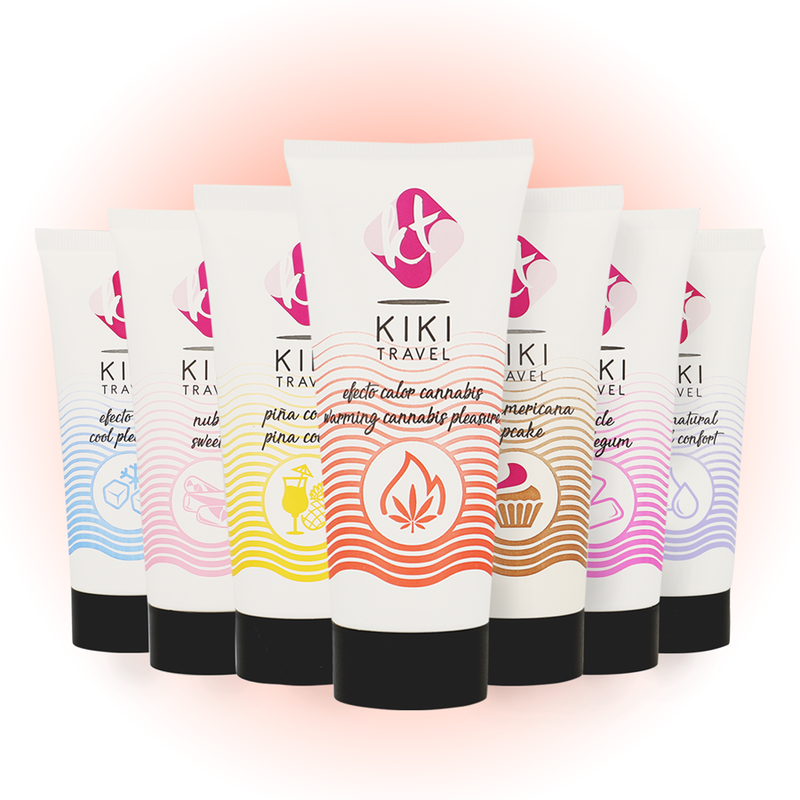 KIKÍ TRAVEL - CANNABIS FLAVOR SLIDING GEL WITH INTENSE HEAT EFFECT 50 ML