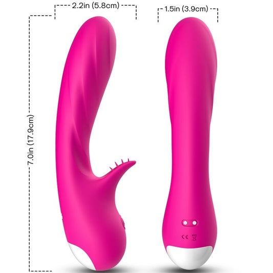 ARMONY - VIBRADOR ROMANCE COM ESTIMULADOR FÚCSIA