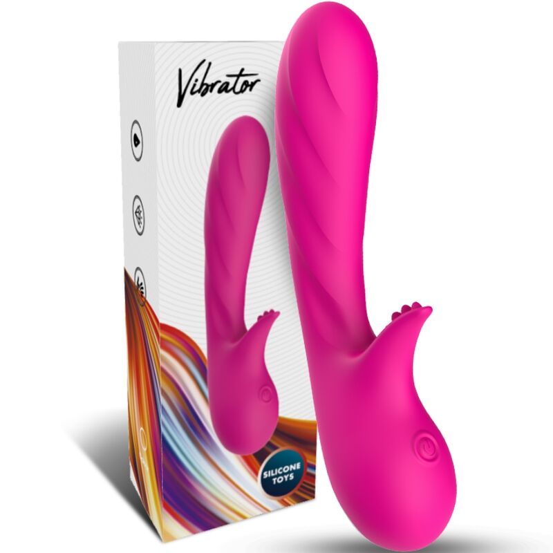 ARMONY - VIBRADOR ROMANCE COM ESTIMULADOR FÚCSIA