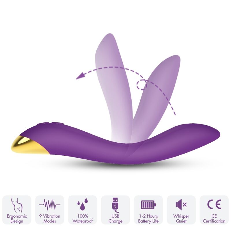 ARMONY - VIBRADOR MULTI-POSIÇÕES FLAMINGO VIOLETA