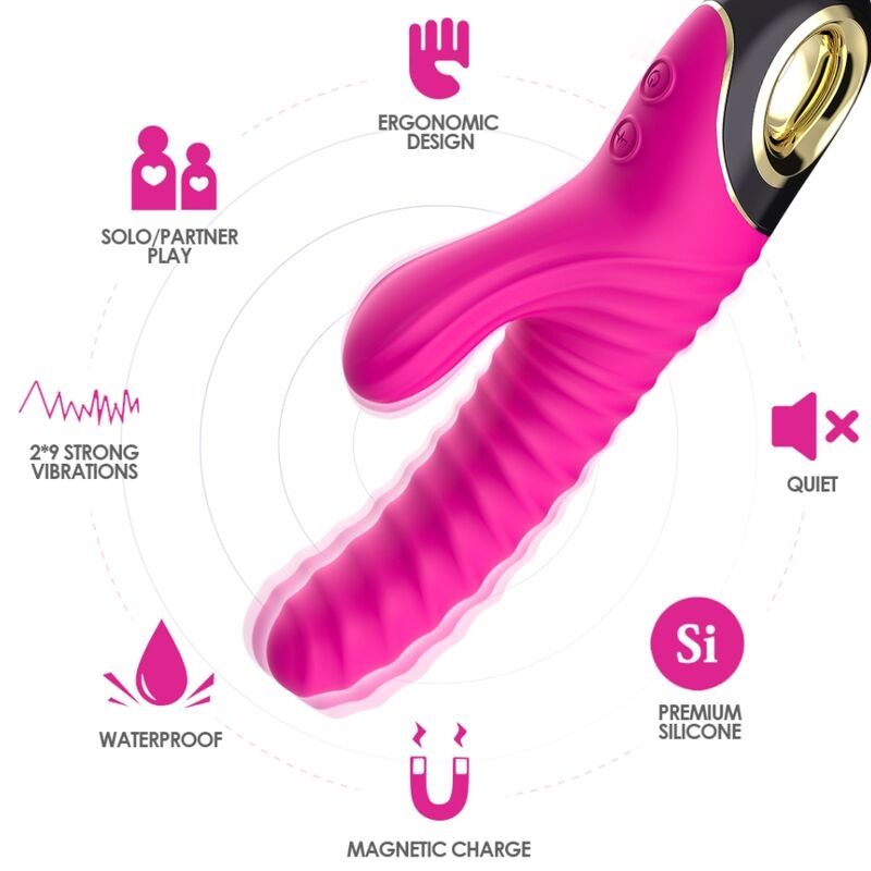 ARMONY - VIBRADOR DE SILICONE FÚCSIA ETERNITY