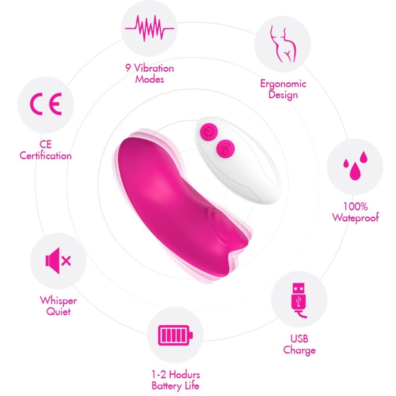 ARMONY - BUTTERFLY PANTIES VIBRATOR REMOTE CONTROL VIOLET