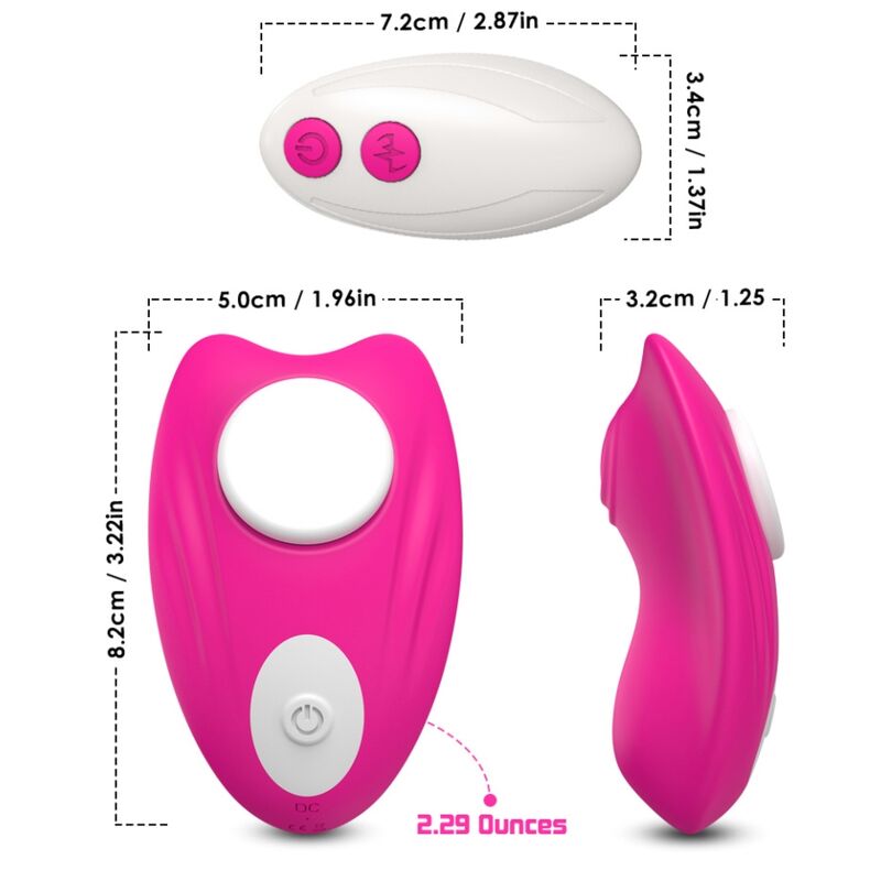 ARMONY - BUTTERFLY PANTIES VIBRATOR REMOTE CONTROL PINK