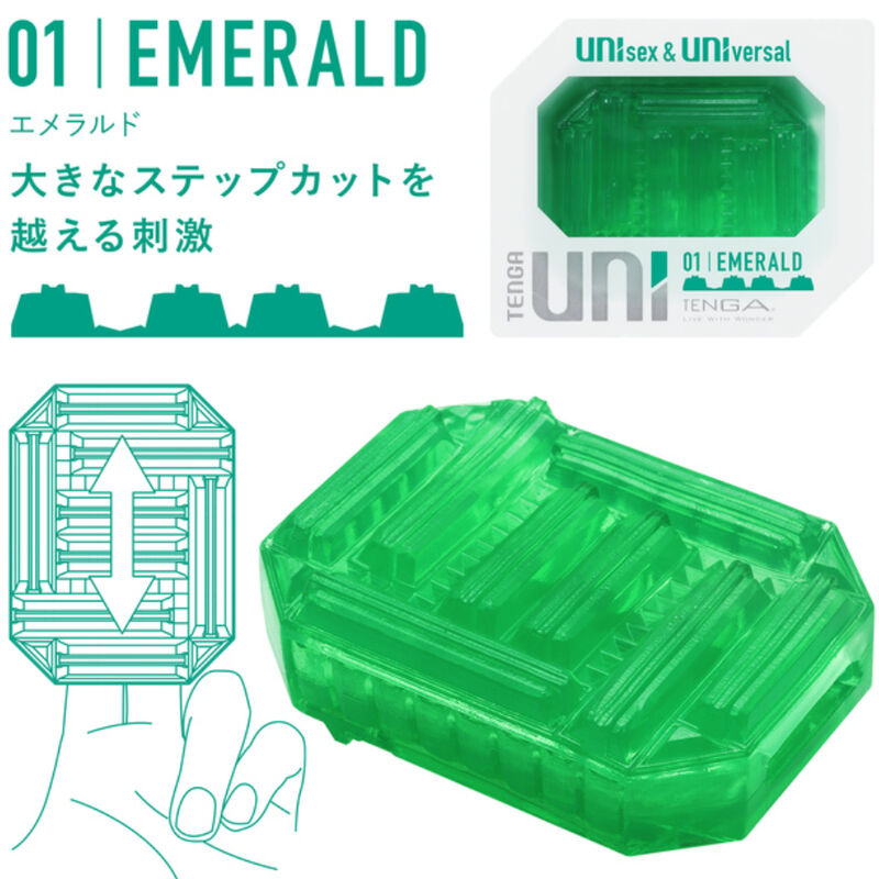 TENGA - UNI VARIETY MASTURBADOR DEDAL PACK 4 UNIDADES