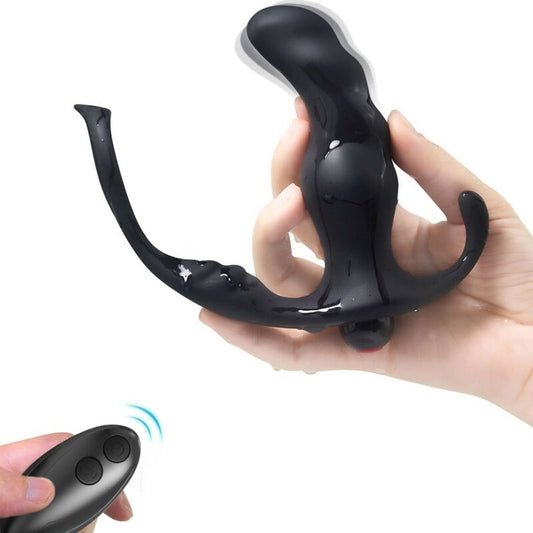 ARMONY - KNIGHT ANAL PRÓSTATA VIBRADOR E ANEL DE CONTROLE REMOTO PRETO