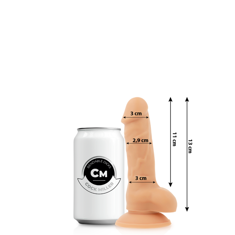 COCK MILLER - ARTICULABLE COCKSIL DENSITY SILICONE 13 CM