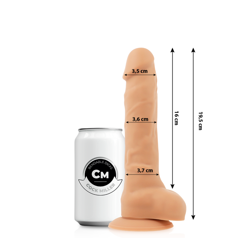 COCK MILLER - COCKSIL ARTICULADO DENSIDADE SILICONE 19,5 CM