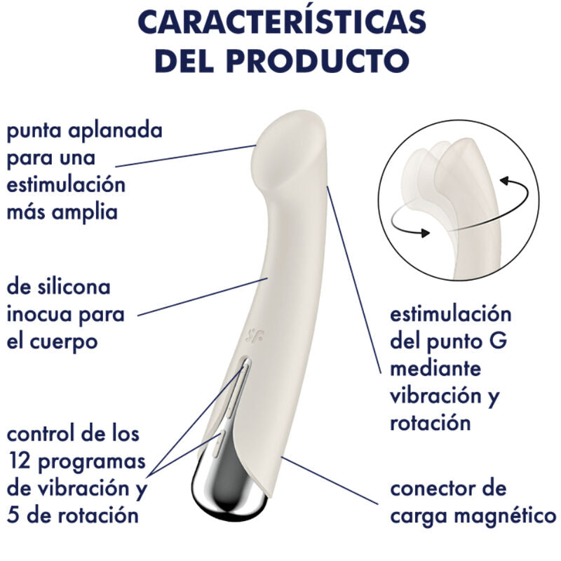 SATISFYER - GIRANDO G-SPORT 1 VIBRADOR ROTATOR VERMELHO