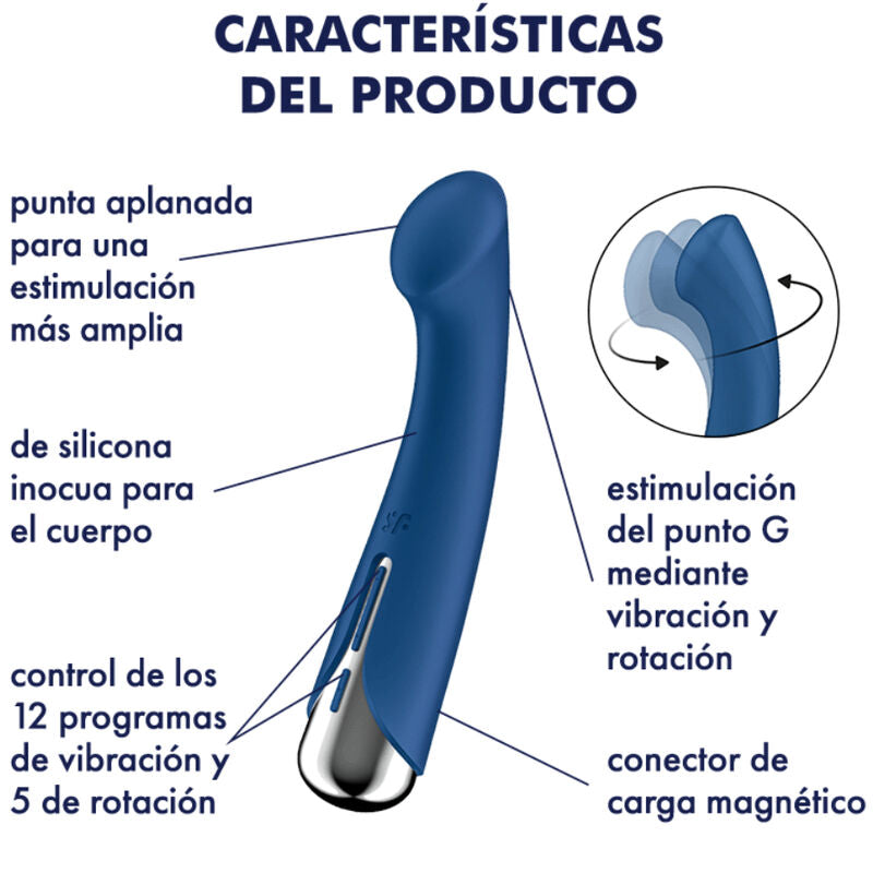 SATISFYER - GIRANDO G-SPORT 1 VIBRADOR ROTATOR VERMELHO