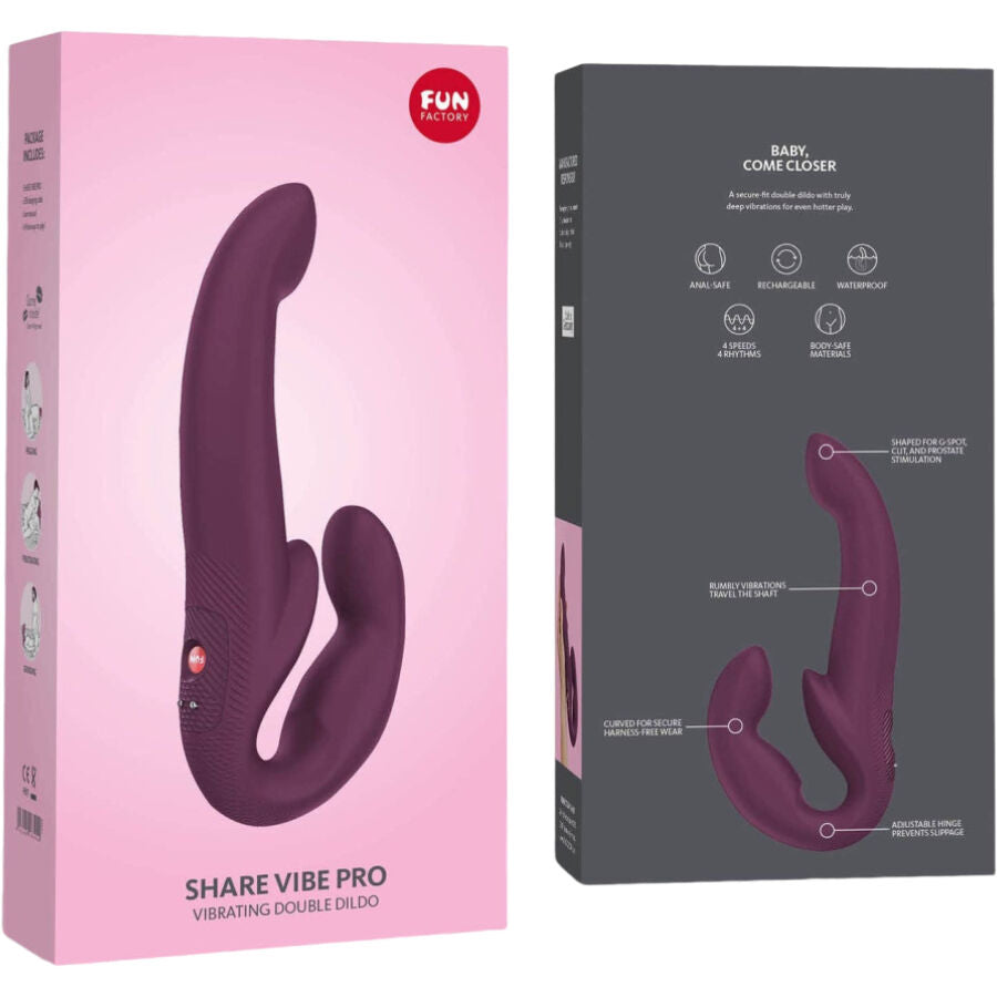 FUN FACTORY - COMPARTILHE VIBE PRO VIBRADOR DUPLO GARNET