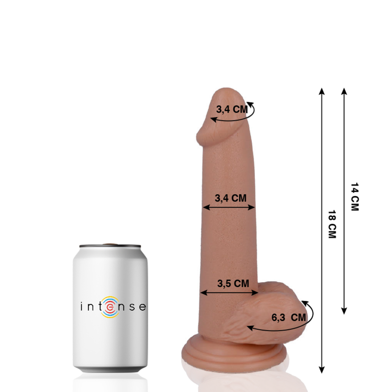 MR INTENSE - 10 REALISTIC PENIS 18 CM -OR- 3.4 CM