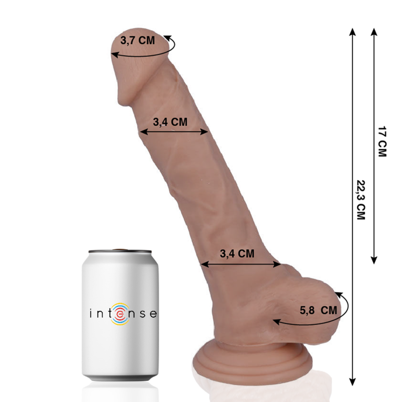 MR INTENSE - 28 PÊNIS REALISTA 22,3 CM -OU- 3,4 CM