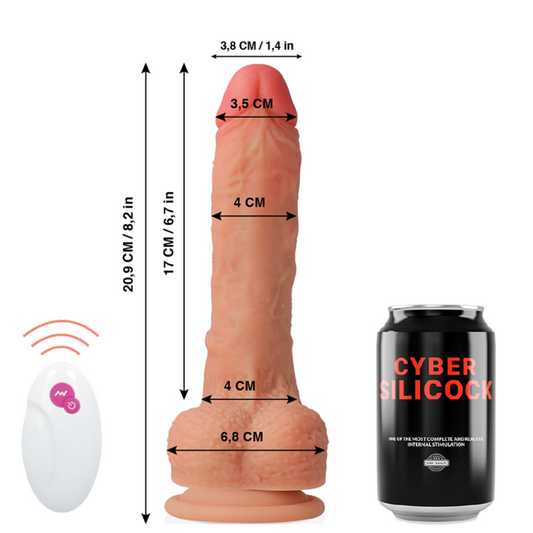 CYBER SILICOCK - REALISTIC MASTER HUCK REMOTE CONTROL 20.9 CM -O- 4 CM