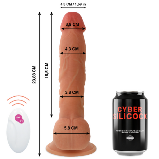 CYBER SILICOCK - REALISTIC REMOTE CONTROL MR JOHN 23.88 CM -O- 4.3 CM