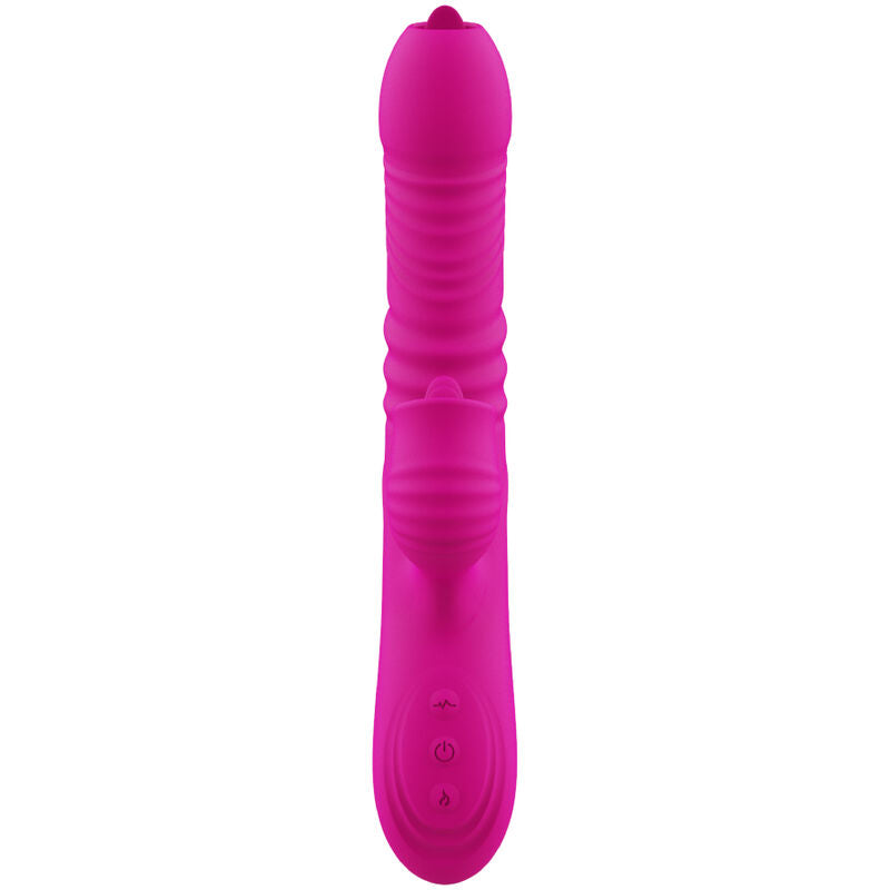 ARMONY - FANNY MULTIFUNÇÃO VIBRADOR LÍNGUA DUPLA EFEITO CALOR FÚCSIA