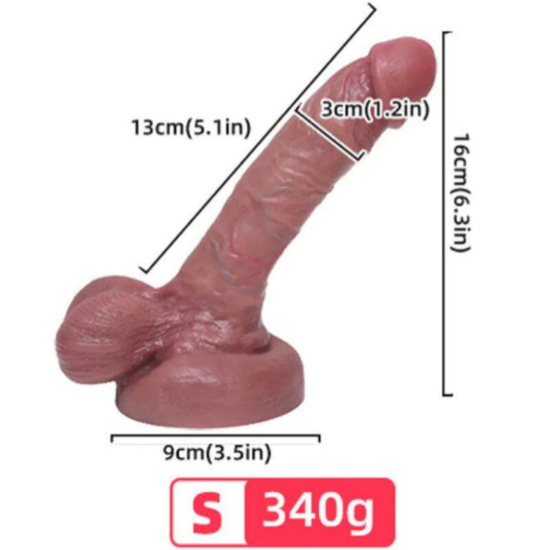 ARMONY - DILDO REALISTA DE SILICONE LÍQUIDO 13 CM