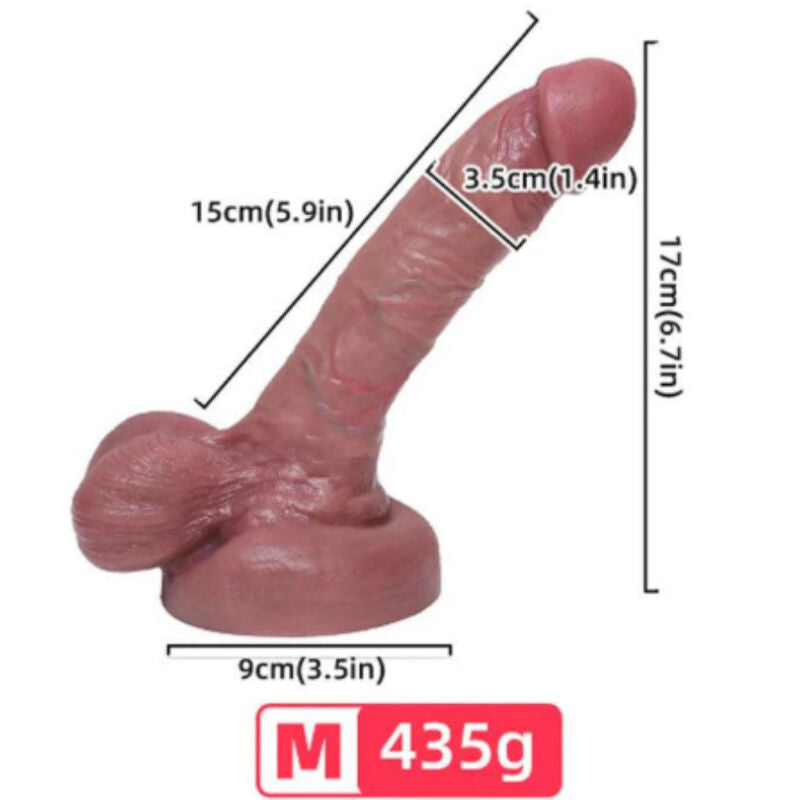 ARMONY - DILDO REALISTA DE SILICONE LÍQUIDO 15 CM