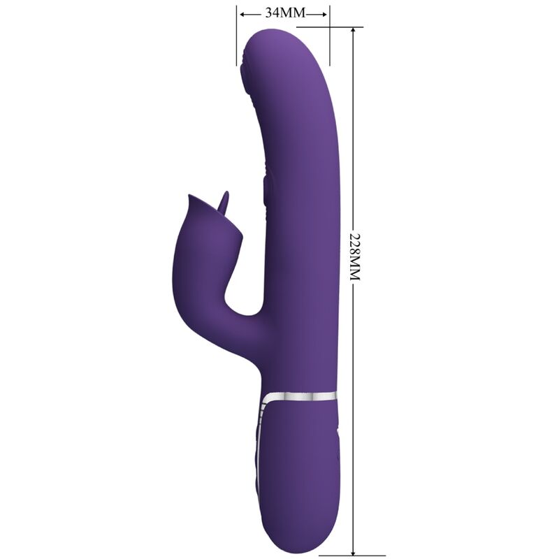 PRETTY LOVE - VIBRADOR COELHO COM LAMBER ROXO