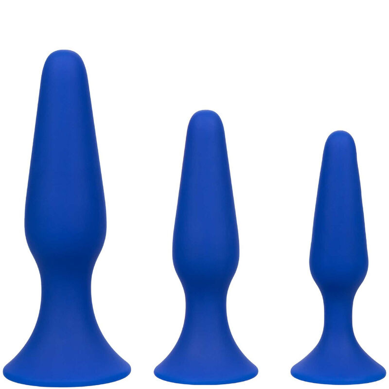 CALEXOTICS - KIT ALMIRANTE 3 PLUG ANAL AZUL