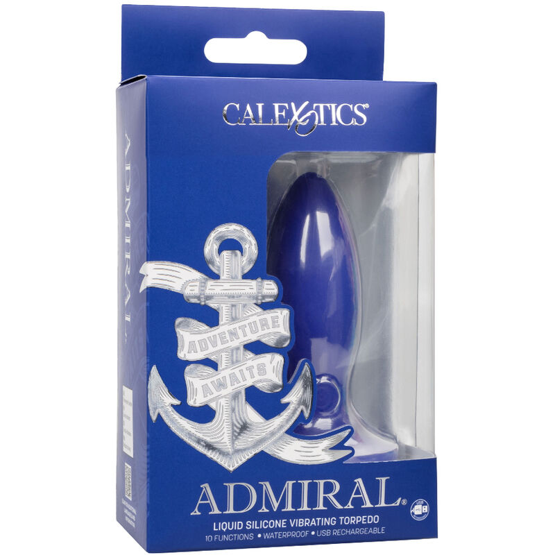 CALEXOTICS - ADMIRAL TORPEDO VIBRADOR ANAL PLUG AZUL