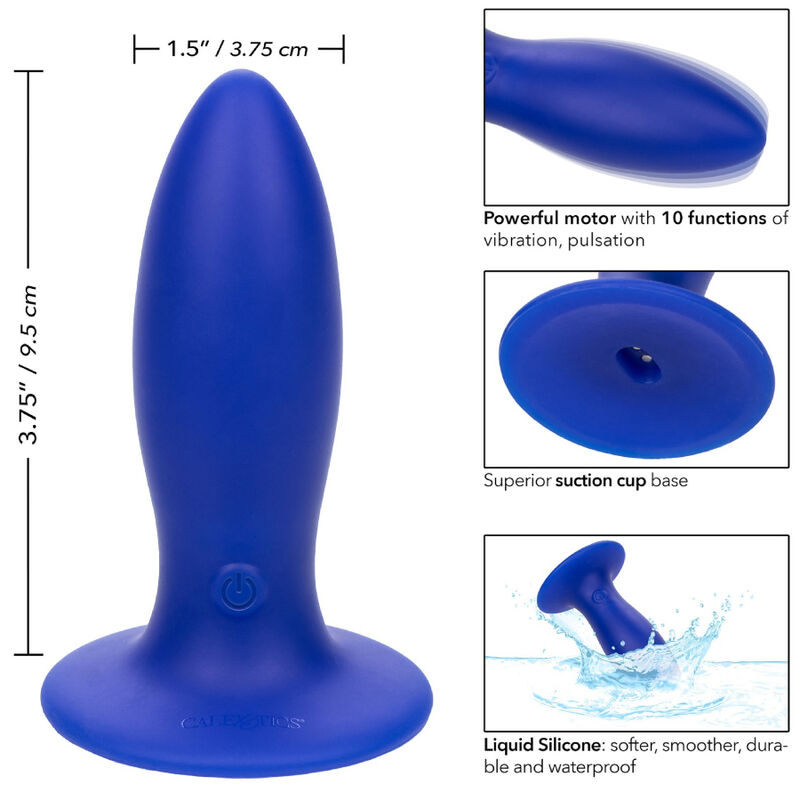 CALEXOTICS - ADMIRAL TORPEDO VIBRADOR ANAL PLUG AZUL