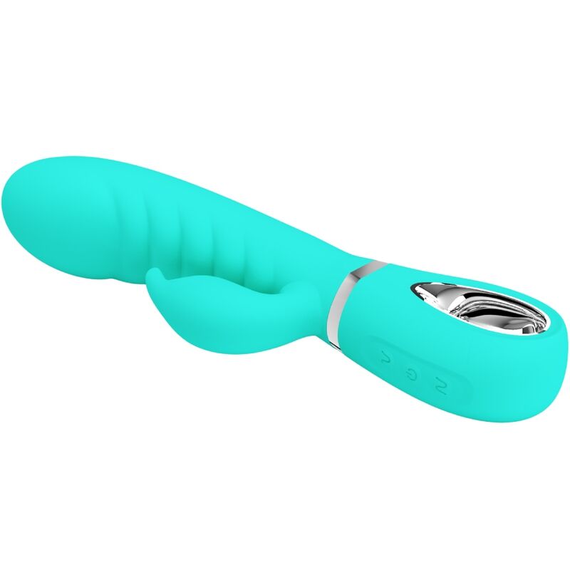 PRETTY LOVE - PRESCOTT VIBRADOR PUNTO G MULTIFUNCIÓN VERDE AGUA