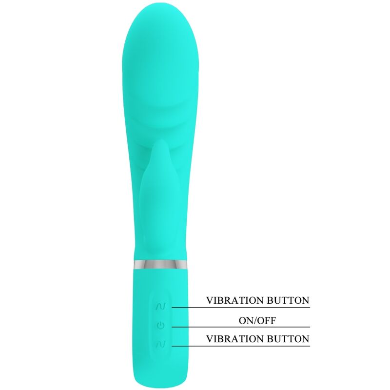 PRETTY LOVE - PRESCOTT MULTIFUNCIONAL VIBRADOR PONTO G VERDE ÁGUA