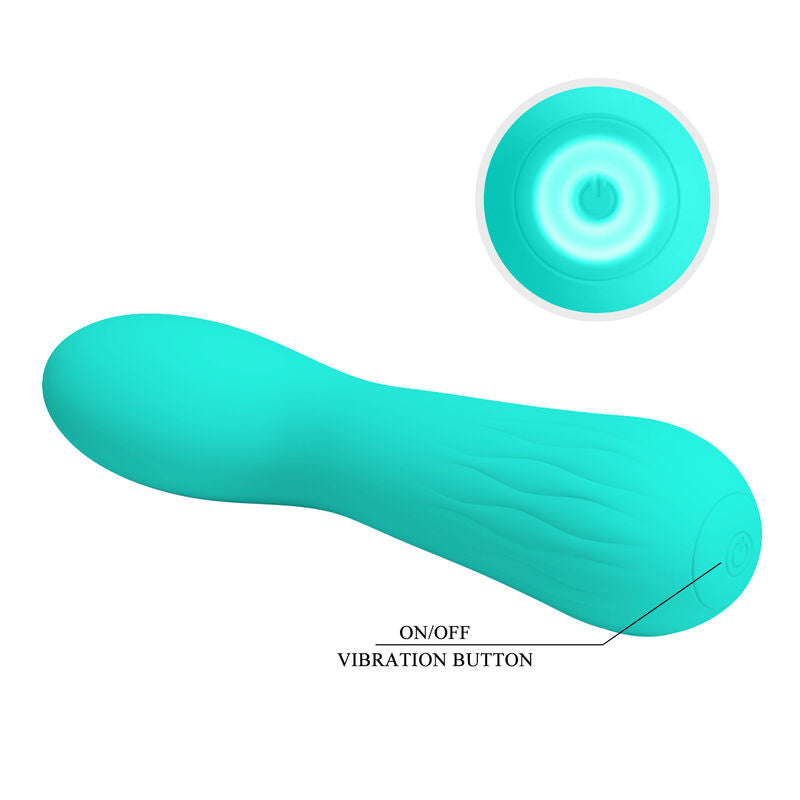 PRETTY LOVE - VIBRADOR RECARREGÁVEL FAUN WATER GREEN