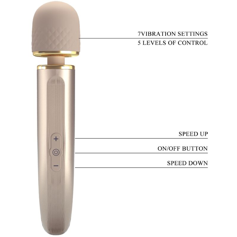 PRETTY LOVE - 7 MODE VIBRATION CHAMPAGNE MASSAGER