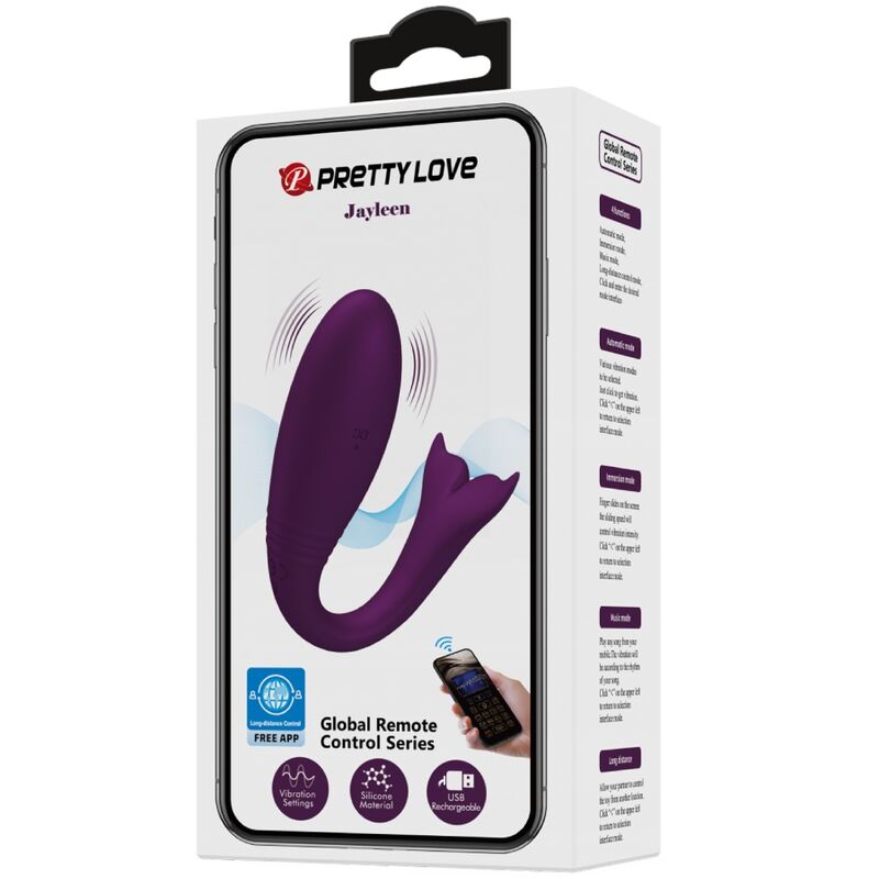 PRETTY LOVE - JAYLEEN VIBRADOR APP CONTROLE REMOTO LILACS