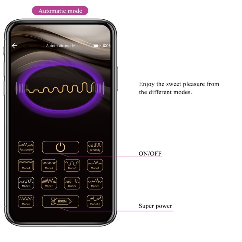 PRETTY LOVE - JAYLEEN VIBRATOR APP REMOTE CONTROL LILAC