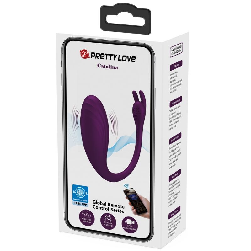 PRETTY LOVE - CATALINA VIBRATOR APP CONTROLE REMOTO LILACS