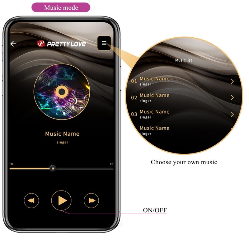 PRETTY LOVE - CATALINA VIBRATOR APP CONTROLE REMOTO LILACS