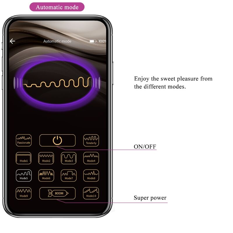 PRETTY LOVE - CATALINA VIBRATOR APP REMOTE CONTROL LILAC