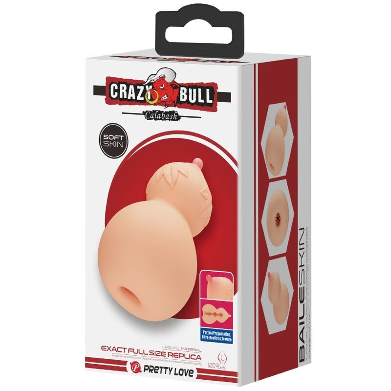 CRAZY BULL - MASTUBADOR EM FORMA DE SEIOS DE CABANA