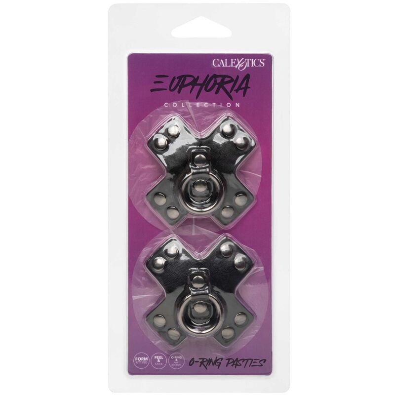 CALEXOTICS - EUPHORIA NIPPLE SHIELDS O-RING PRETO