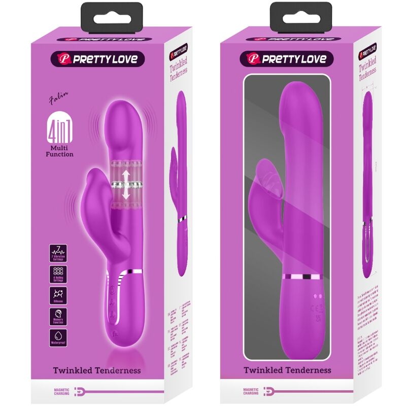 PRETTY LOVE - VIOLET PEARL RABBIT VIBRATOR