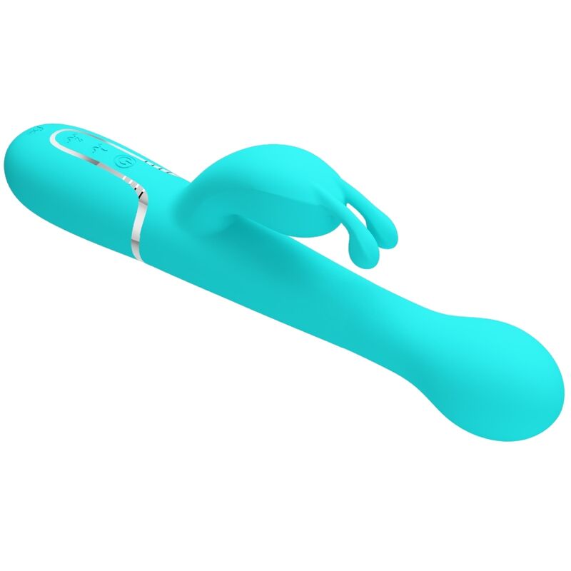 PRETTY LOVE - DEJON 3 IN 1 MULTIFUNCTION RABBIT VIBRATOR WATER GREEN