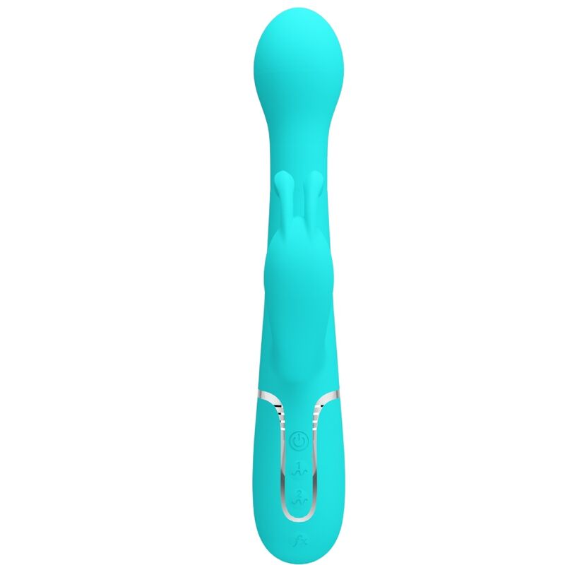 PRETTY LOVE - DEJON 3 IN 1 MULTIFUNCTION RABBIT VIBRATOR WATER GREEN