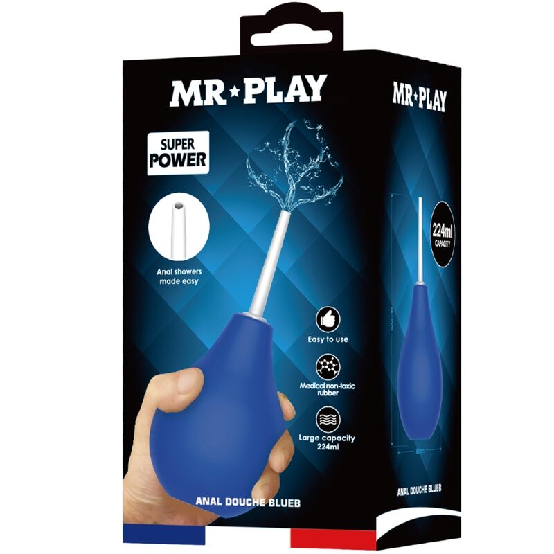 MR PLAY - CHUVEIRO ANAL BLUEB SUPER POWER AZUL